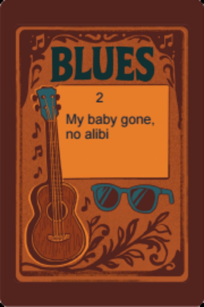Old time Blues genre card